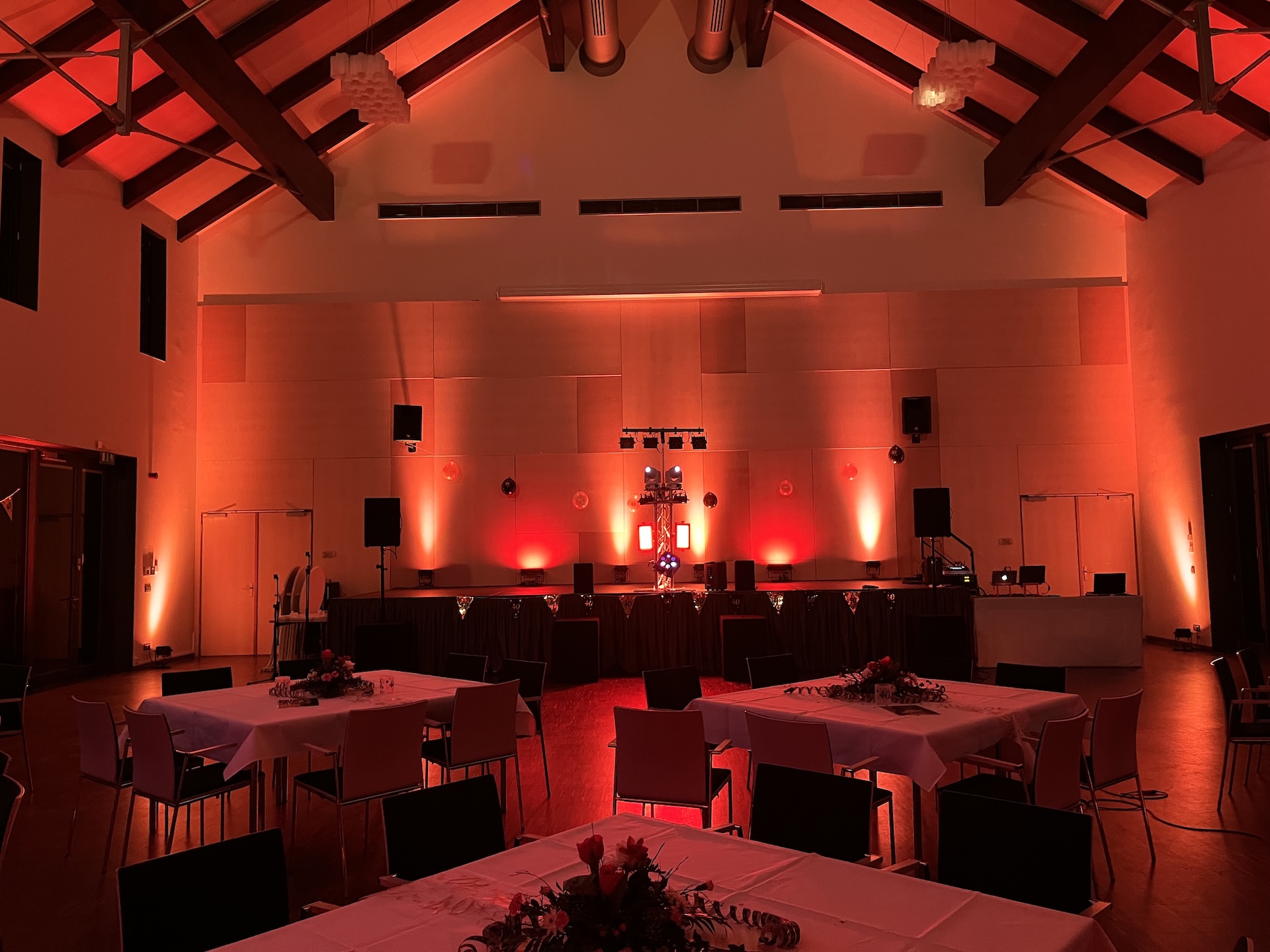 Großes Party Setup Dorfgemeinschaftshaus Heidemühl 2025